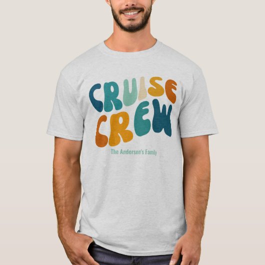 Cruise Crew aangepaste bijpassende familie reünie T-shirt (Voorkant)