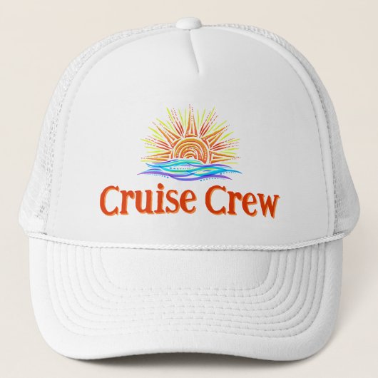 Cruise Crew en de zon Trucker Pet (Voorkant)