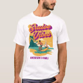 Cruise Crew Summer Family Reunion Sunset T-Shirt (Voorkant)