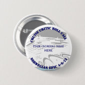Cruise Critic 4-6-Button Ronde Button 5,7 Cm (Voorkant /achterkant)