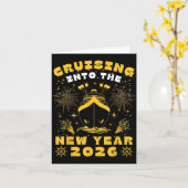 Cruise Cruising Into New Year 2026 Eve Party Match Kaart (Gele Bloem)