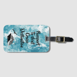 Cruise Destination Passport Holder Bagagelabel
