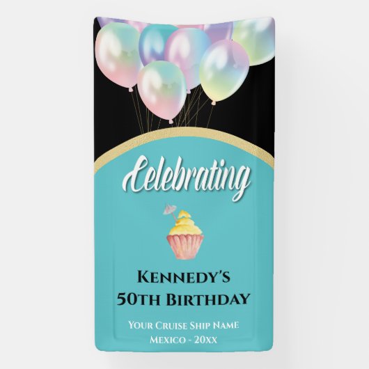 Cruise deur Decor Deurdecoratie 50e verjaardag Spandoek (Verticaal)