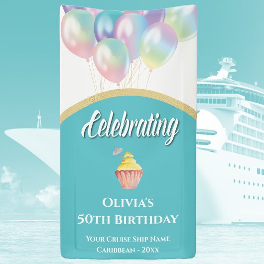 Cruise deur Decor teken Stateroom 50e verjaardag Spandoek