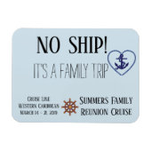 Cruise Deuren Gepersonaliseerd Geen schip Magneet (Horizontaal)