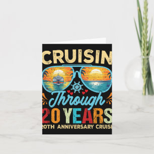 Cruise door 20 jaar 20e bruiloft Jubileum Kaart