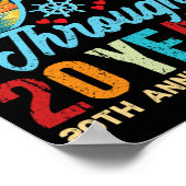 Cruise door 20 jaar 20e bruiloft Jubileum Poster (Hoek)