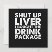 Cruise Drink Package Cruise Ship Cruising Vacking Kaart (Voorkant)