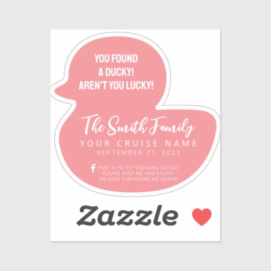 Cruise Duck Sticker (Vel)