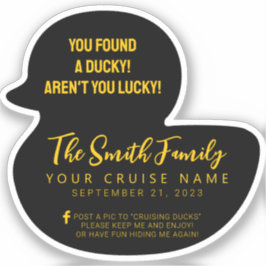 Cruise Duck Sticker