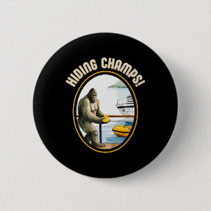 Cruise Eenden En Bigfoot Verstoppertje Kampioenen Ronde Button 5,7 Cm