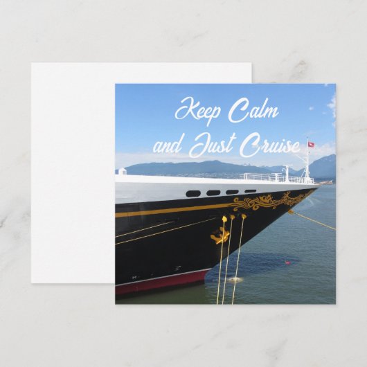 Cruise en Keep Calm (Voorkant / Achterkant)