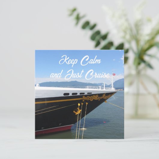 Cruise en Keep Calm (Staand voorkant)