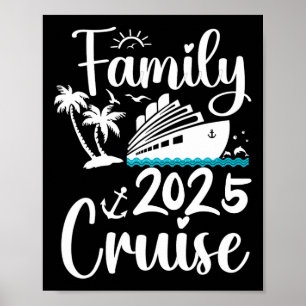 Cruise familie 2025 Squad Vakantie Matching famili Poster