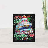 Cruise Family Aw Ship Its A Christmas Cruise Trips Kaart (Voorkant)