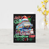 Cruise Family Aw Ship Its A Christmas Cruise Trips Kaart (Gele Bloem)