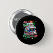 Cruise Family Aw Ship Its A Christmas Cruise Trips Ronde Button 5,7 Cm (Voorkant /achterkant)