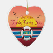 Cruise Family Reunion - Sunset Sjabloon Keramisch Ornament (Rechts)