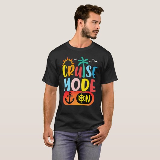 Cruise Family Vacation Cruise Mode On Summer Trip T-shirt (Voorkant volledig)