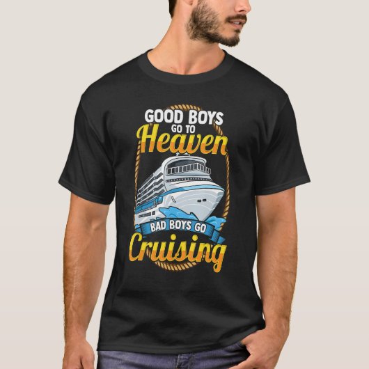 Cruise Gay LGBT Rainbow Gaycation Vacation Cruisin T-shirt (Voorkant)