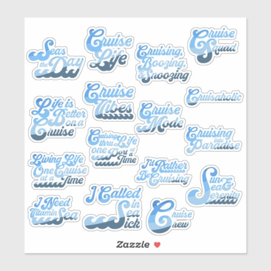 Cruise Gezegden Sticker (Vel)