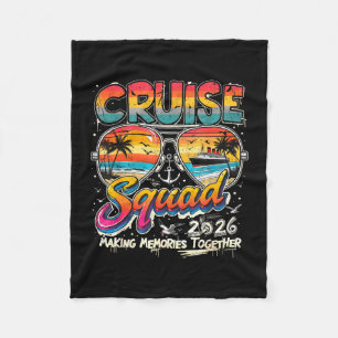 Cruise groep 2026 familiereünie vakantie zonsonder fleece deken