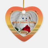 Cruise Honeymoon - Sunset Sjabloon Heart Keramisch Ornament (Achterkant)