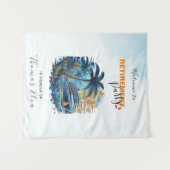 Cruise in je pensioenfeestje, achtergrondpaneel wandkleed (Voorkant (horizontaal))