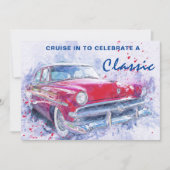 cruise in klassieke uitnodiging tot geboorte (Voorkant)