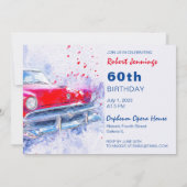 cruise in klassieke uitnodiging tot geboorte (Achterkant)