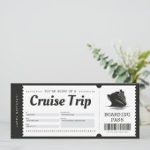 Cruise Instapass Vakantie Ticket Cadeaubon Kaart (Staand voorkant)