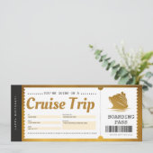 Cruise Instapass Vakantie Ticket Cadeaubon Kaart (Staand voorkant)