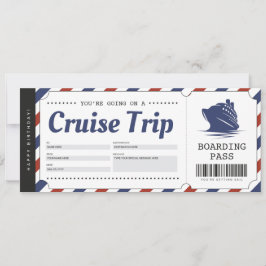 Cruise Instapassagiersbewijs Vakantie Ticket Cadea Kaart