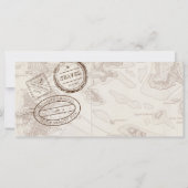 Cruise instapkaart reizen bruiloft uitnodiging (Achterkant)