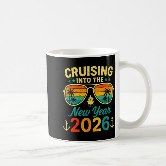 Cruise Into New Year 2026 Bringing New Year Togeth Koffiemok (Rechts)