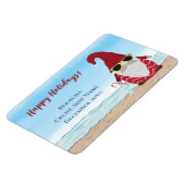 Cruise Island Beach Kerstfeestdag Gnome Cabin Magneet (Linkerzijde)