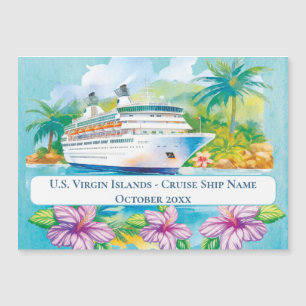 Cruise Islands Cabin Stateroom door Marker Magnet
