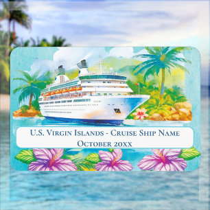 Cruise Islands Cabin Stateroom door Marker Magnet Magneet