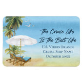 Cruise Islands Cabin Stateroom door Marker Magnet Magneet (Horizontaal)