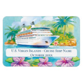 Cruise Islands Cabin Stateroom door Marker Magnet Magneet (Horizontaal)