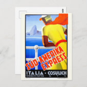 Cruise Italië Toerisme Reizen Briefkaart (Voorkant / Achterkant)