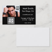 Cruise-Kaart voor homoseksuelen met QR-code Visitekaartje (Voorkant / Achterkant)