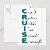 Cruise - Kan niet retire Briefkaart (Voorkant / Achterkant)
