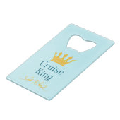 Cruise King Creditkaart Flessenopener (Voorkant Gekanteld)