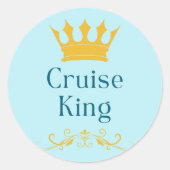 Cruise King Ronde Sticker (Voorkant)