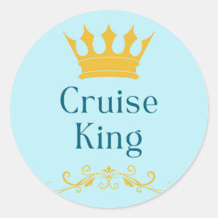 Cruise King Ronde Sticker