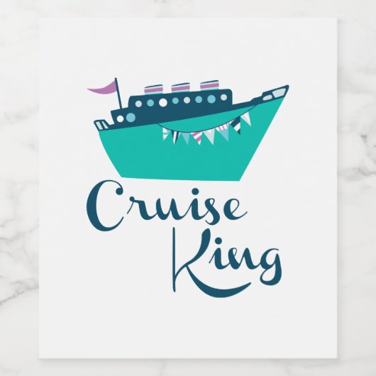 Cruise King Wijn Etiket (Enkel label)