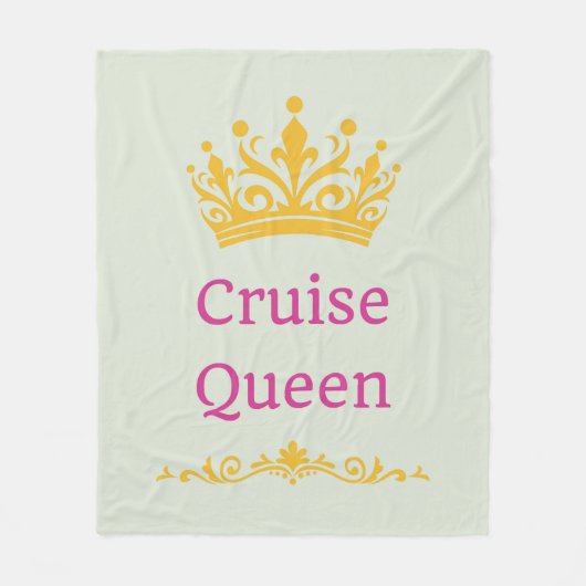 Cruise Koningin Fleece Deken (Voorkant)