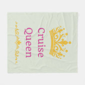 Cruise Koningin Fleece Deken (Voorkant (Horizontaal))
