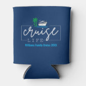 Cruise leven familie vakantie blikjeskoeler (Voorkant)